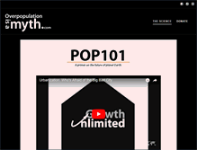 Tablet Screenshot of overpopulationisamyth.com